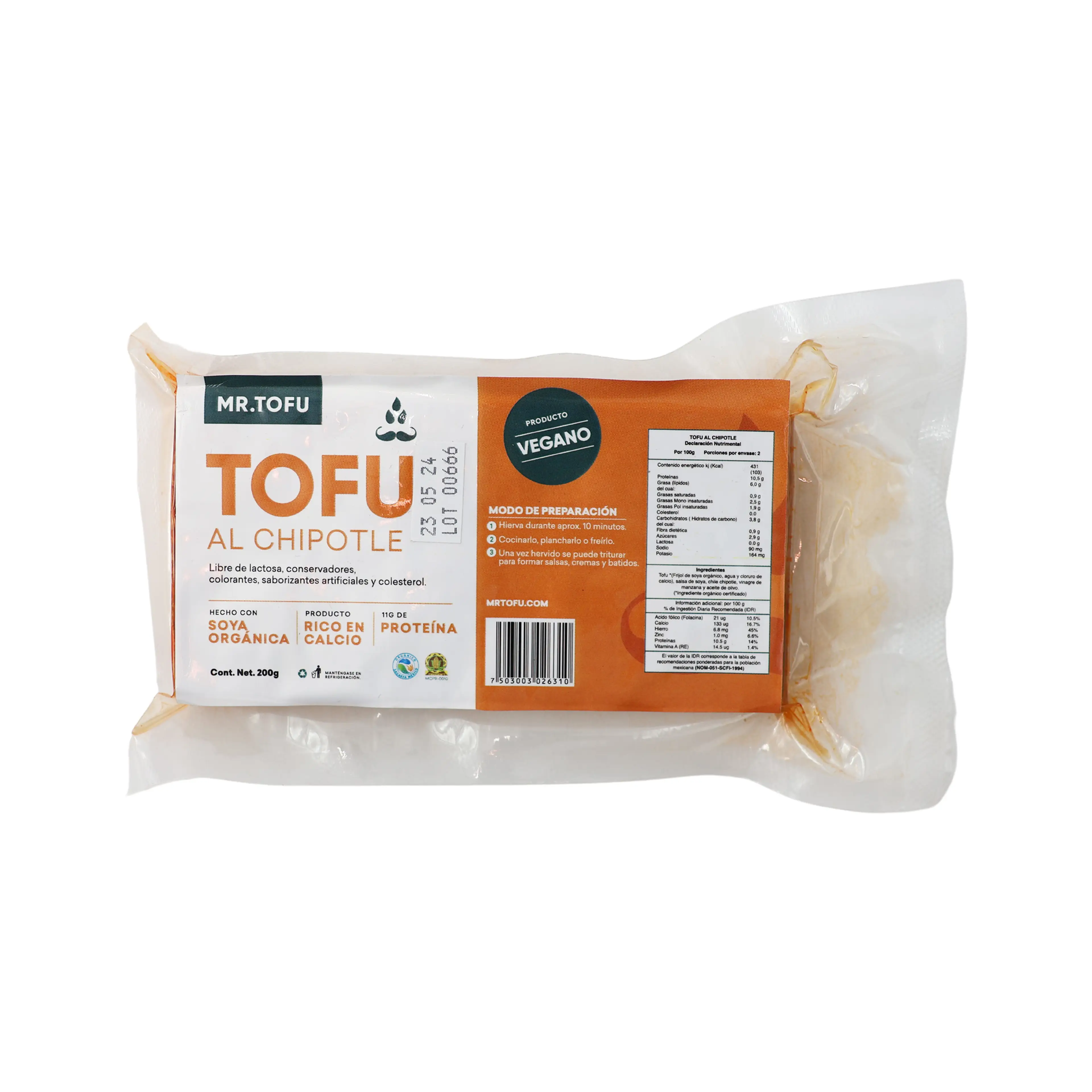 Tofu Orgánico Extra Firme Mr. Tofu