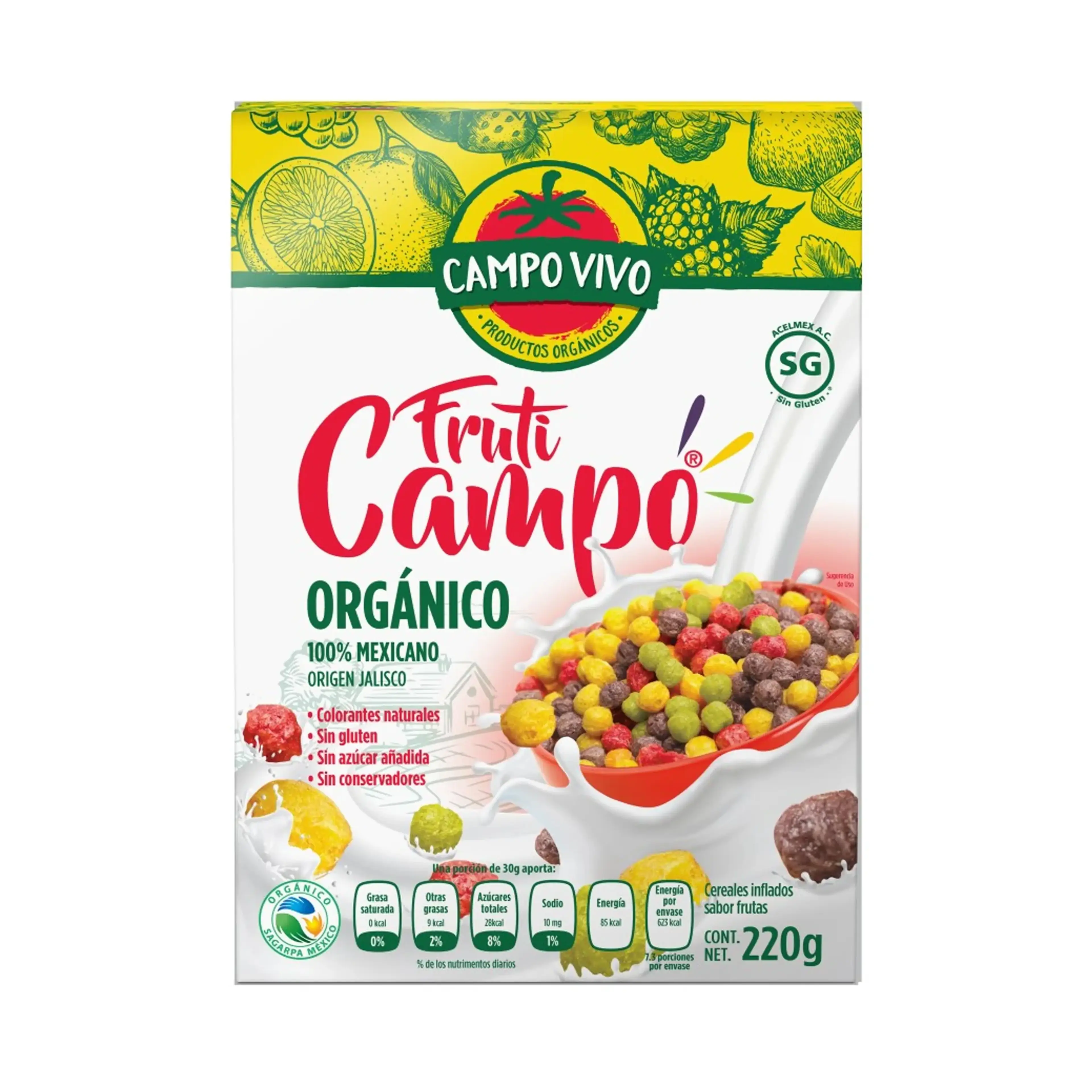 Cereal Sin Gluten Orgánico Fruti Campo