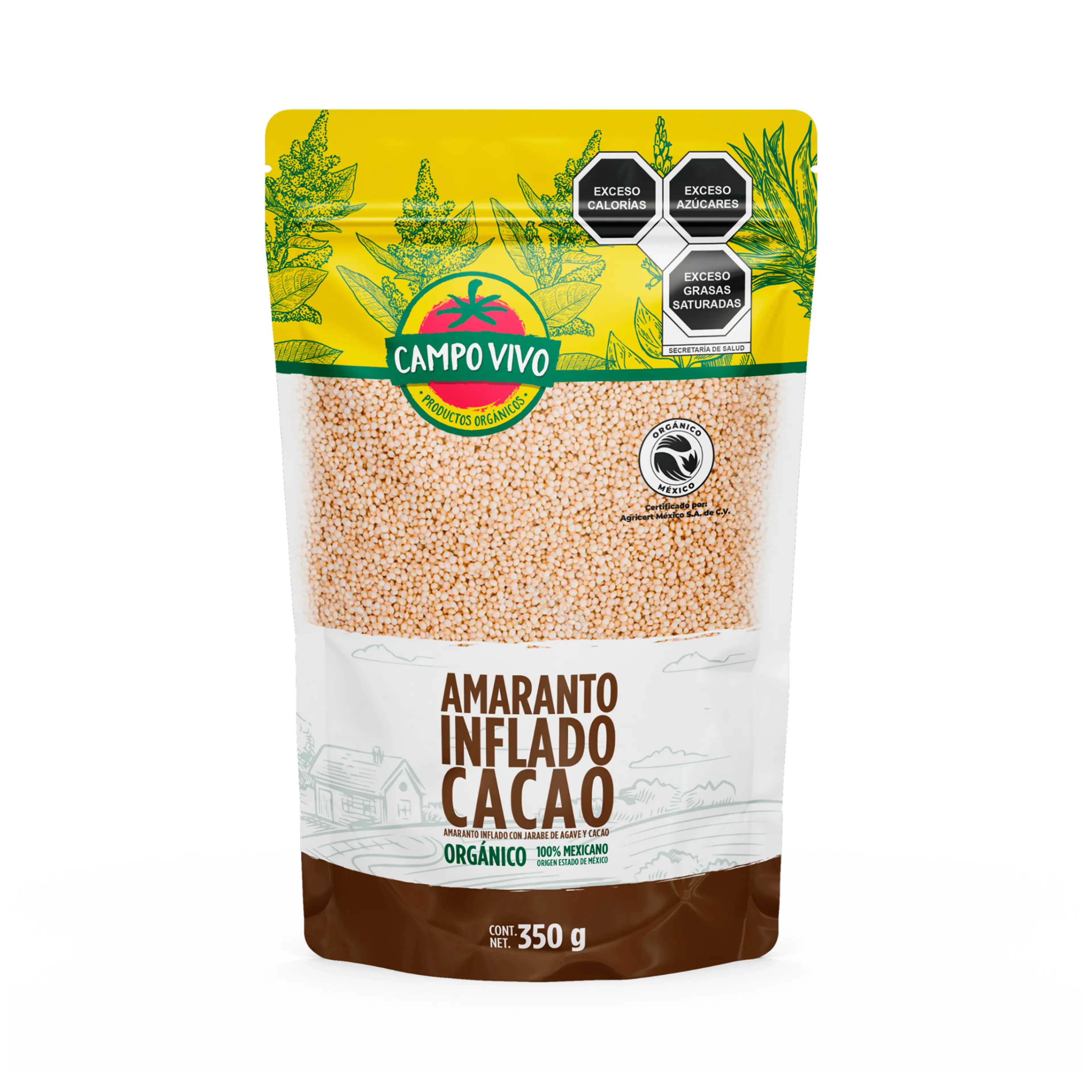 Amaranto Inflado Cacao Campo Vivo