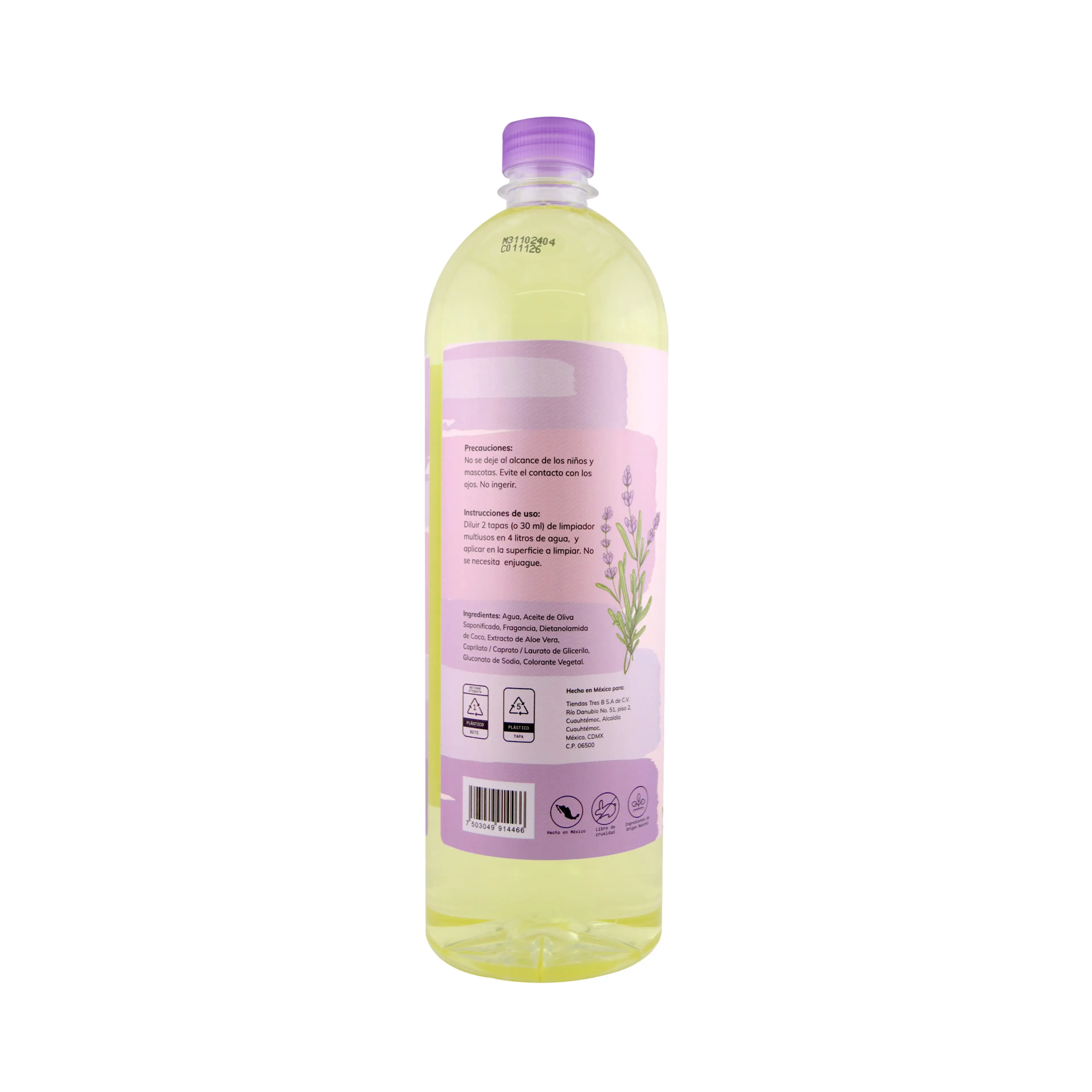 Limpiador Multiusos Biodegradable Lavanda