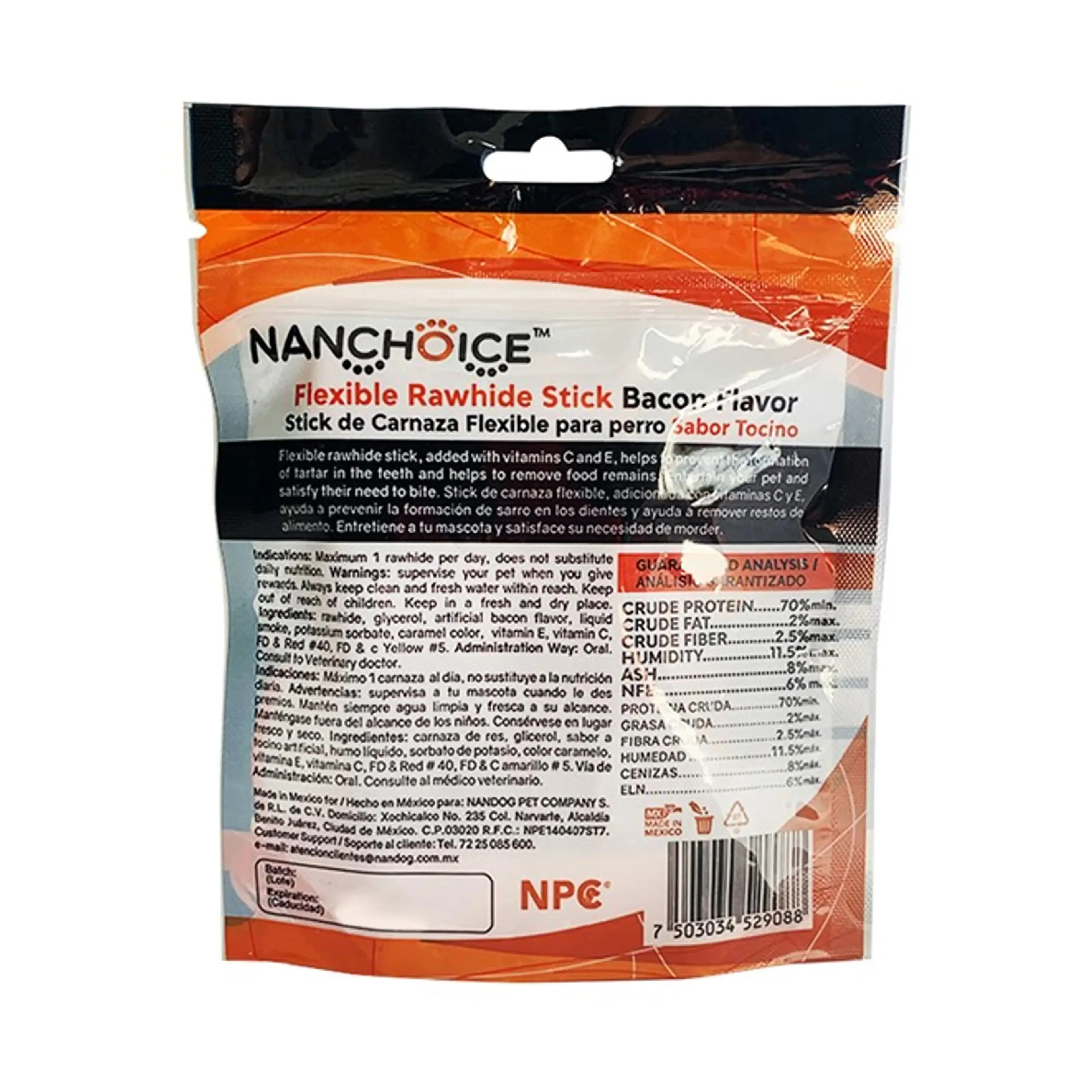 Carnaza Stick Flexible Tocino Nanchoice