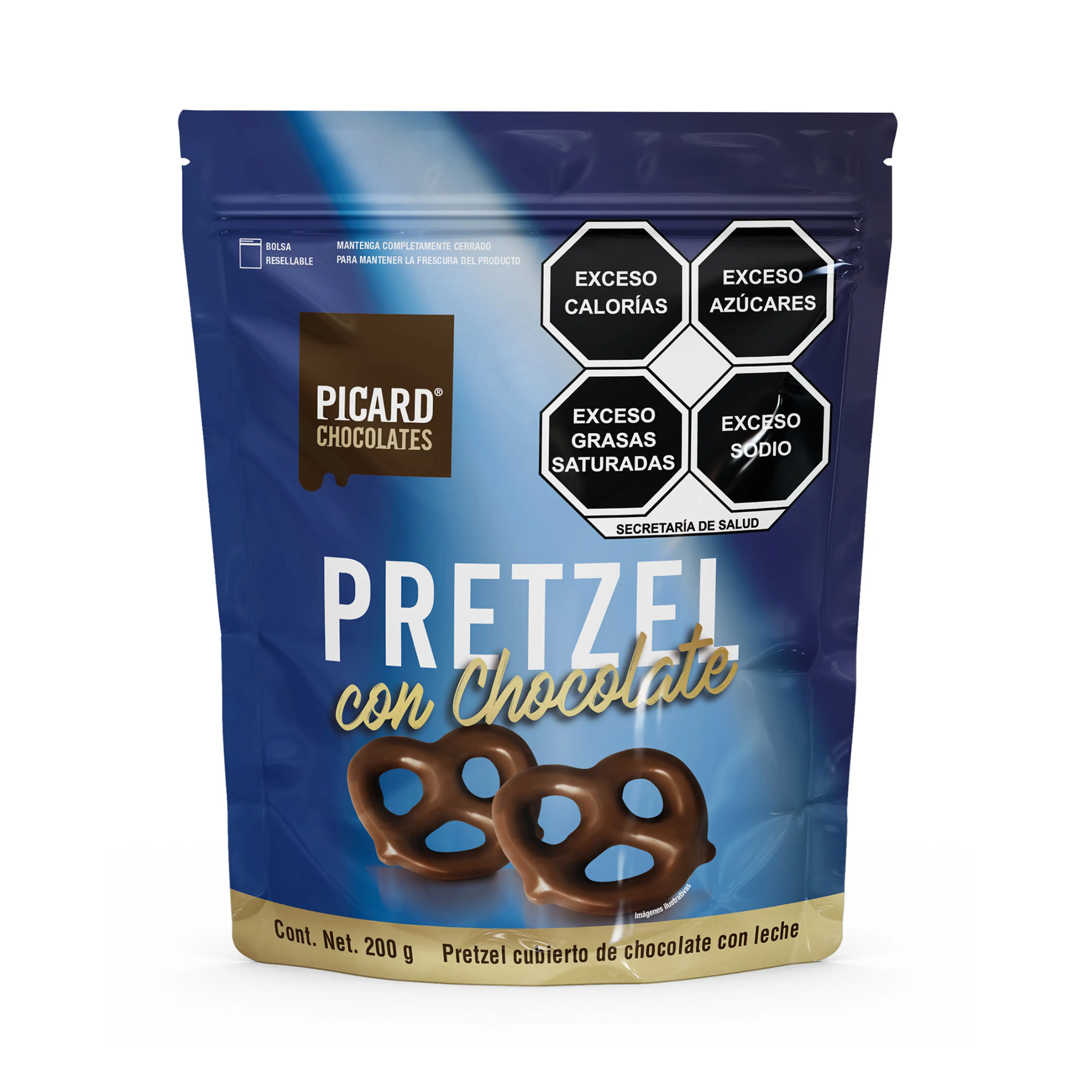 Pretzels Cubiertos con Chocolate Picard