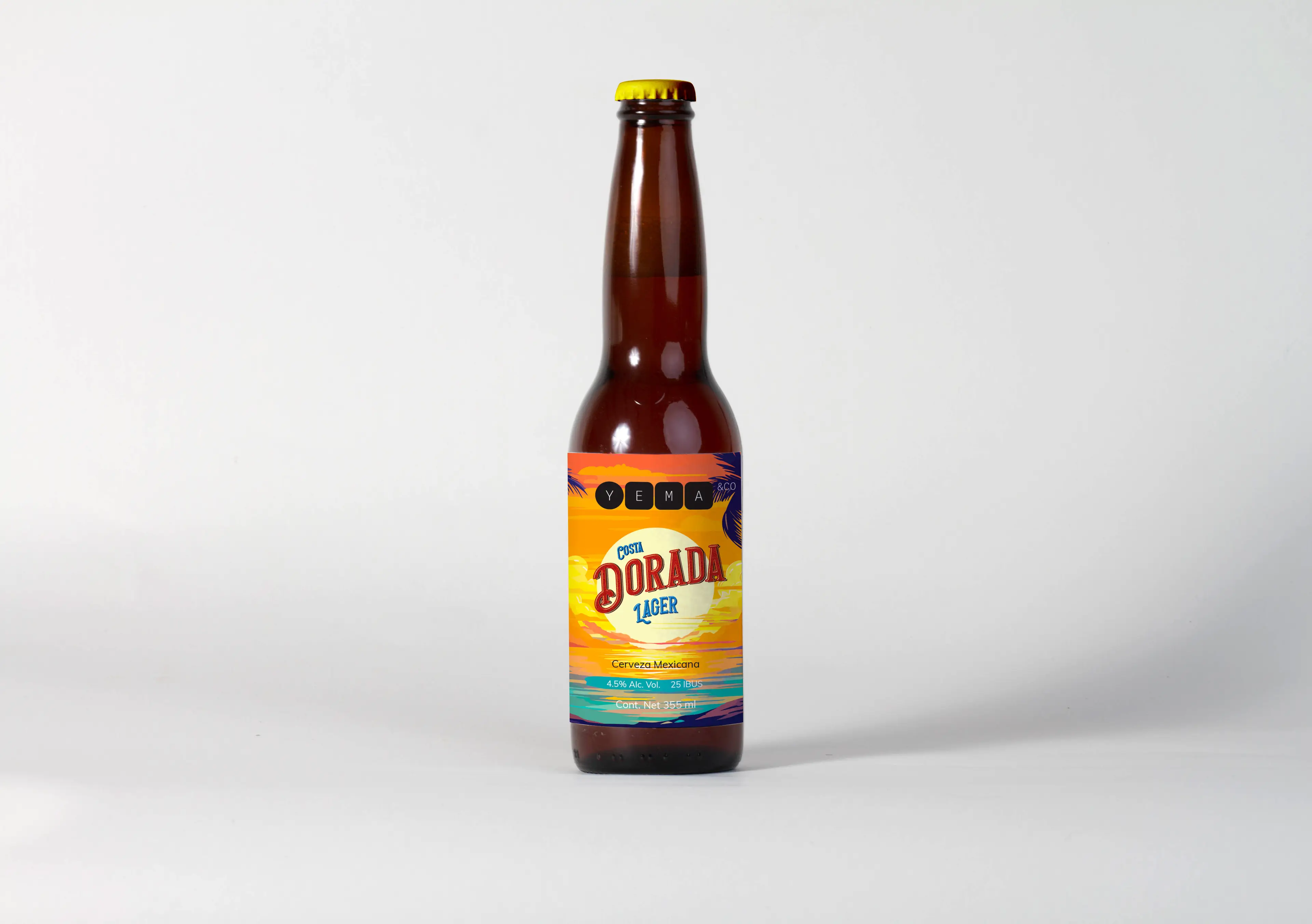 Cerveza Costa Dorada Lager Yema